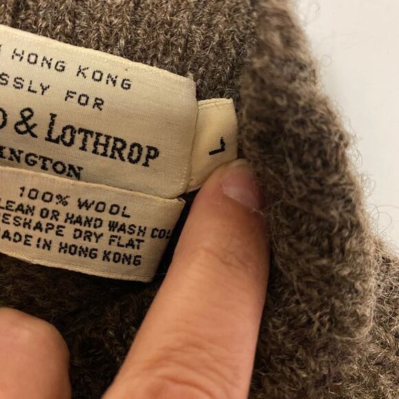 Vintage Woodward & Lothrop Wool Sweater Sz L - Picture 5 of 7